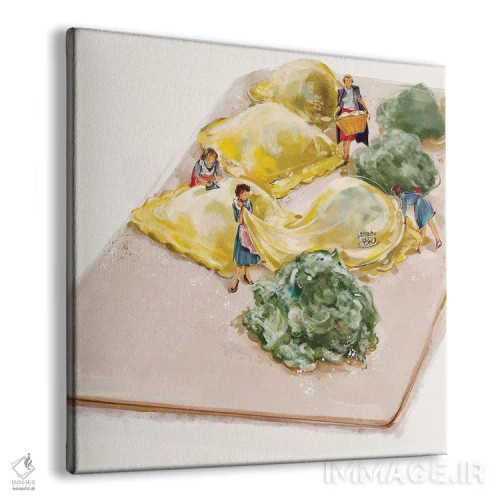 تابلو راویولی دستساز خانگی اثر داریا روسو - نمای پرسپکتیو محصول