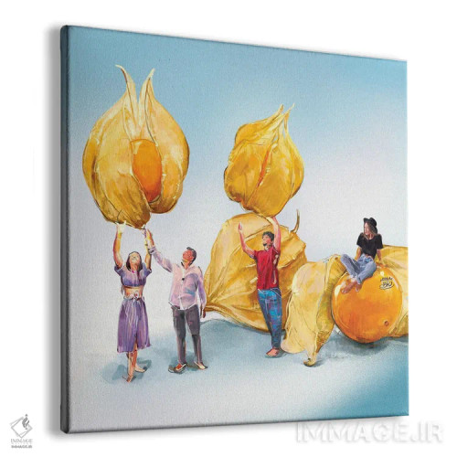 تابلو فانوسهای چینی اثر داریا روسو - نمای پرسپکتیو محصول