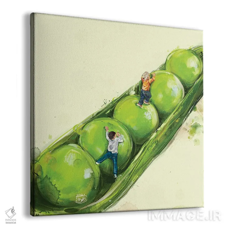 تابلو نخودهای خوشحال اثر داریا روسو - نمای پرسپکتیو محصول