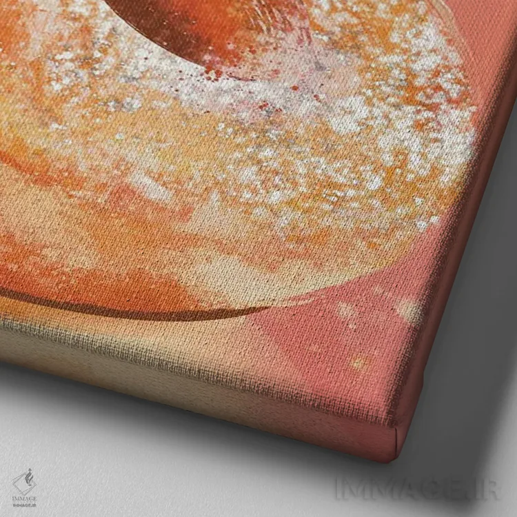 تابلو اووپس (آخ!) اثر داریا روسو - نمای نزدیک بافت بوم