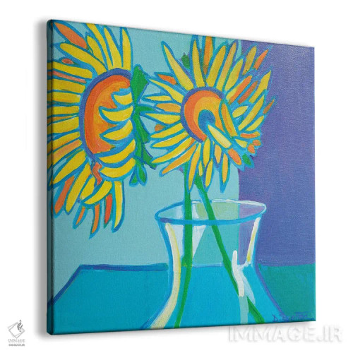 تابلو آفتابگردانهای هایدی اثر دبرا برتون رابینسون - نمای پرسپکتیو محصول