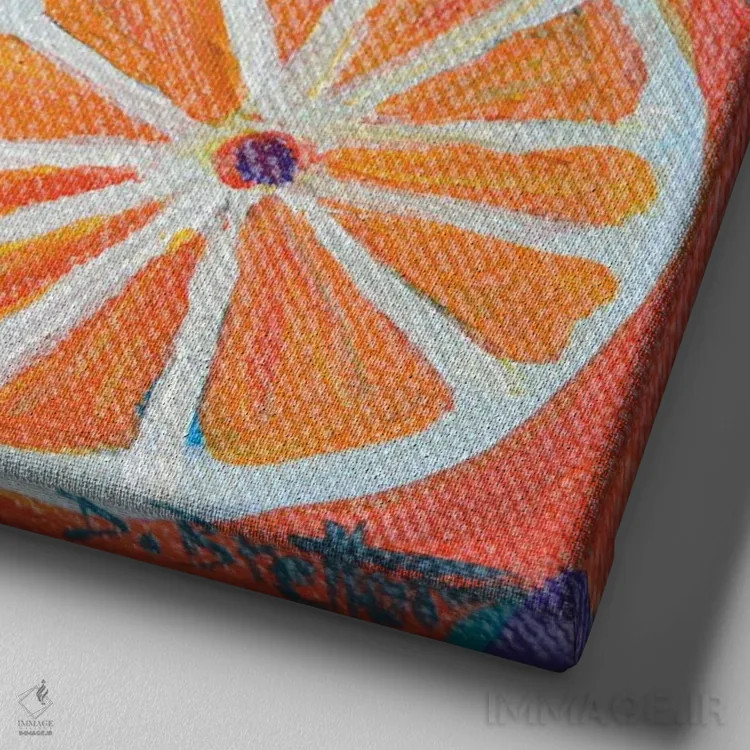 تابلو آفتابدیده اثر دبرا برتون رابینسون - نمای نزدیک بافت بوم