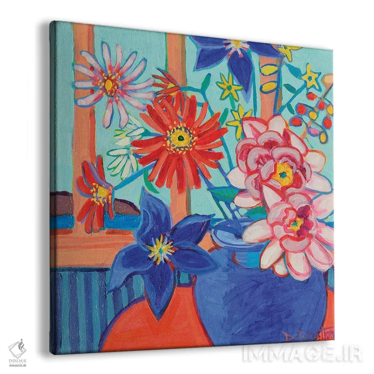 تابلو دستهگل جزیره مونهیگان اثر دبرا برتون رابینسون - نمای پرسپکتیو محصول