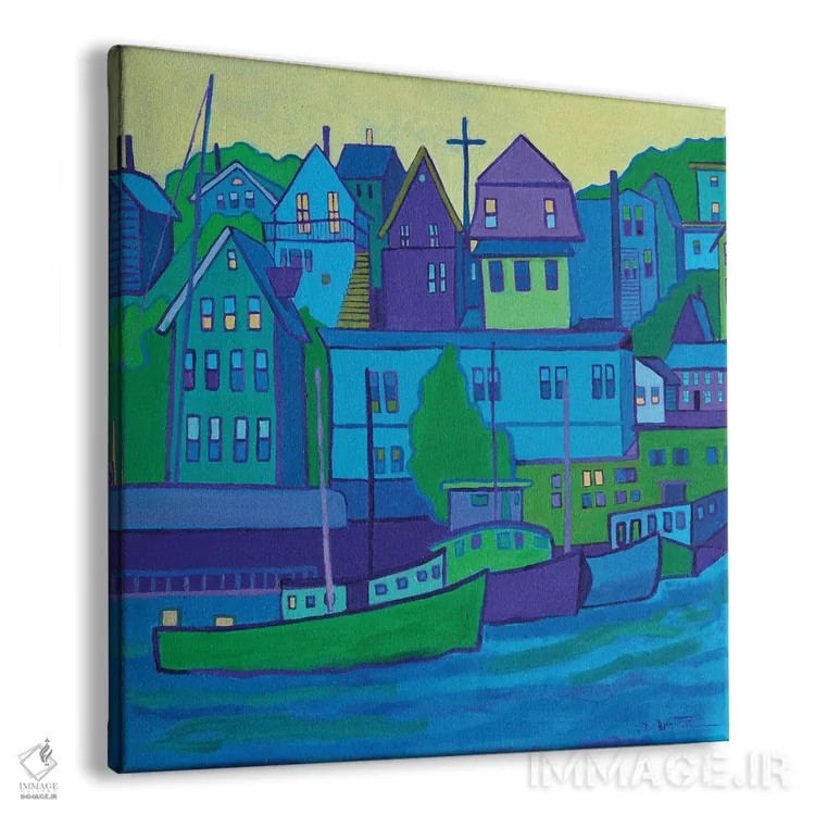 تابلو بندر گلاستر اثر دبرا برتون رابینسون - نمای پرسپکتیو محصول