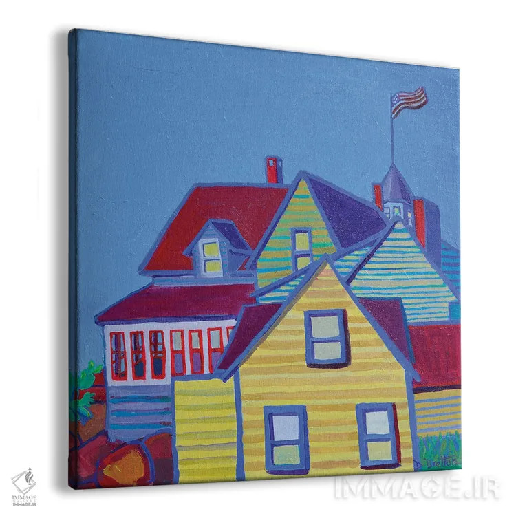 تابلو خانههای بندر مونهیگان اثر دبرا برتون رابینسون - نمای پرسپکتیو محصول