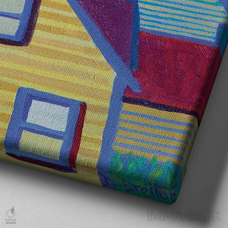 تابلو خانههای بندر مونهیگان اثر دبرا برتون رابینسون - نمای نزدیک بافت بوم