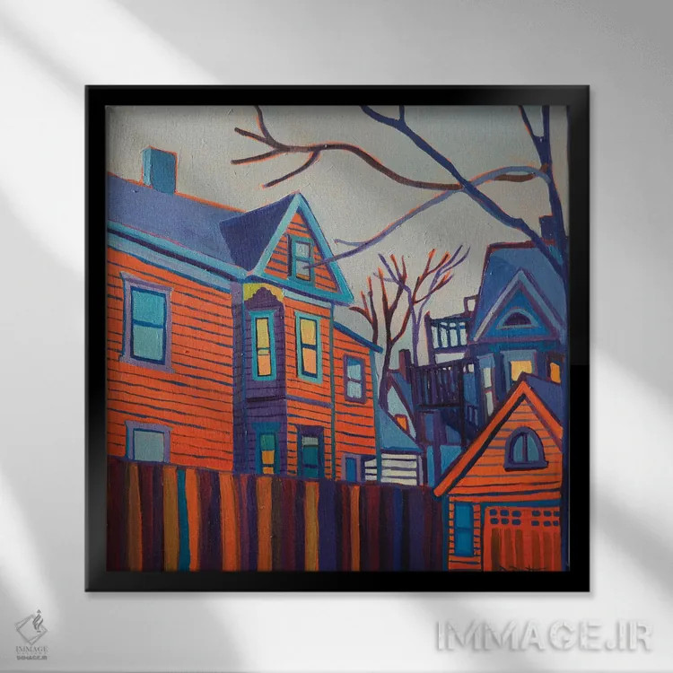 تابلو در مسیر ورودی خانه اثر دبرا برتون رابینسون - نمای قابدار مشکی