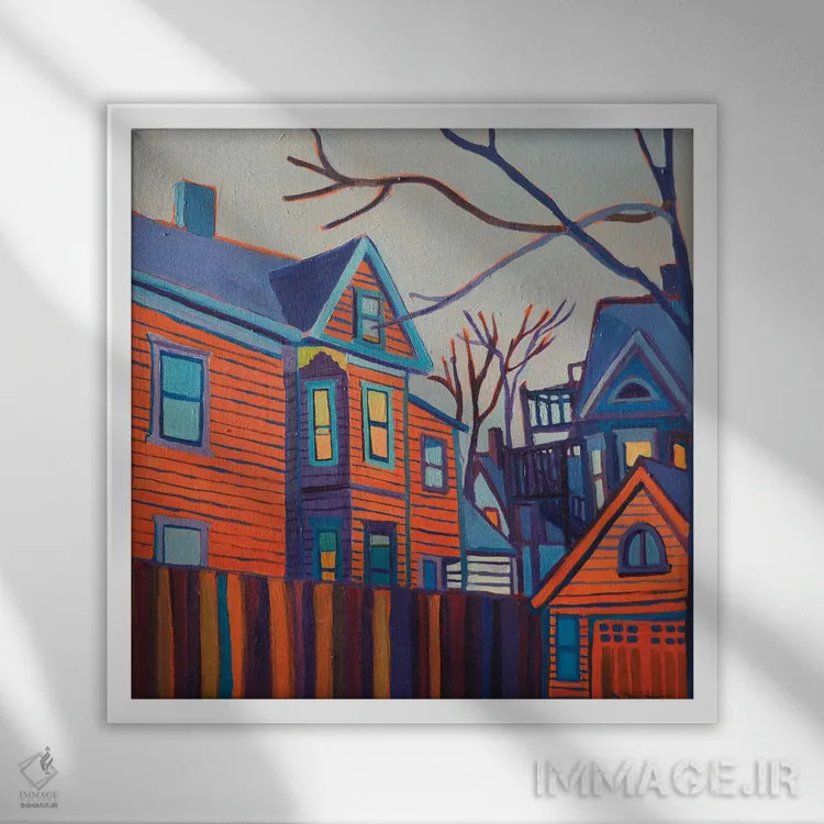 تابلو در مسیر ورودی خانه اثر دبرا برتون رابینسون - نمای قابدار سفید