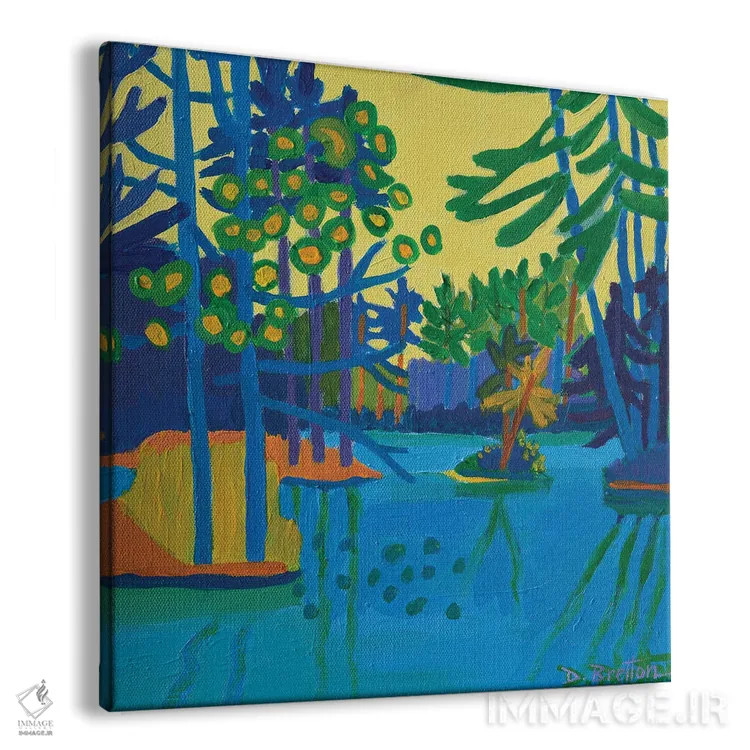 تابلو قایقسواری در مساپوآگ اثر دبرا برتون رابینسون - نمای پرسپکتیو محصول