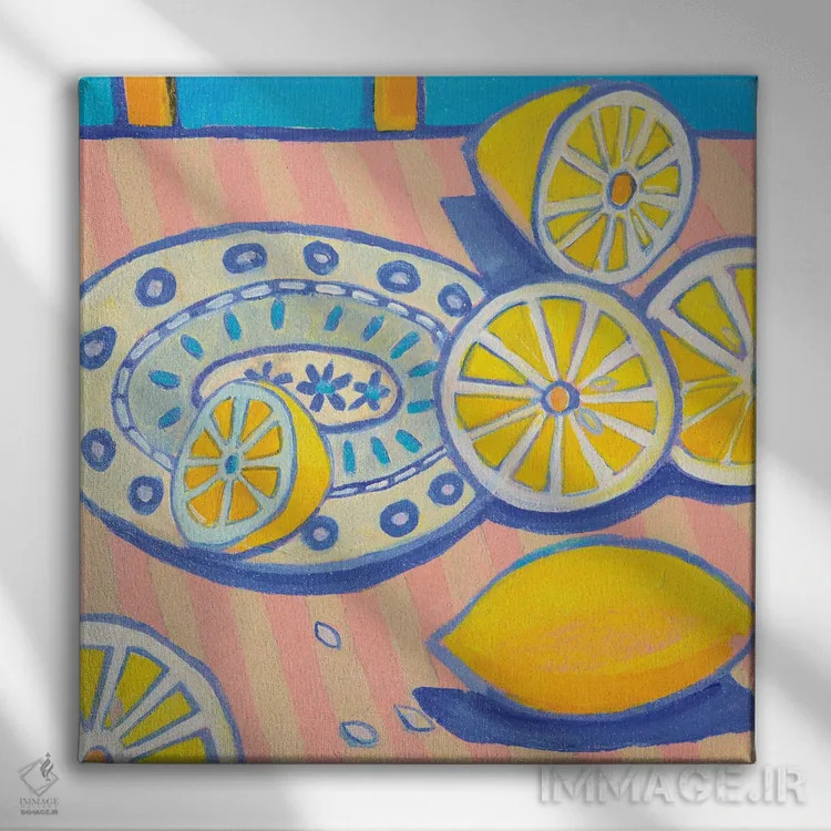 تابلو لیمو لو لو اثر دبرا برتون رابینسون - نمای روبهرو روی دیوار