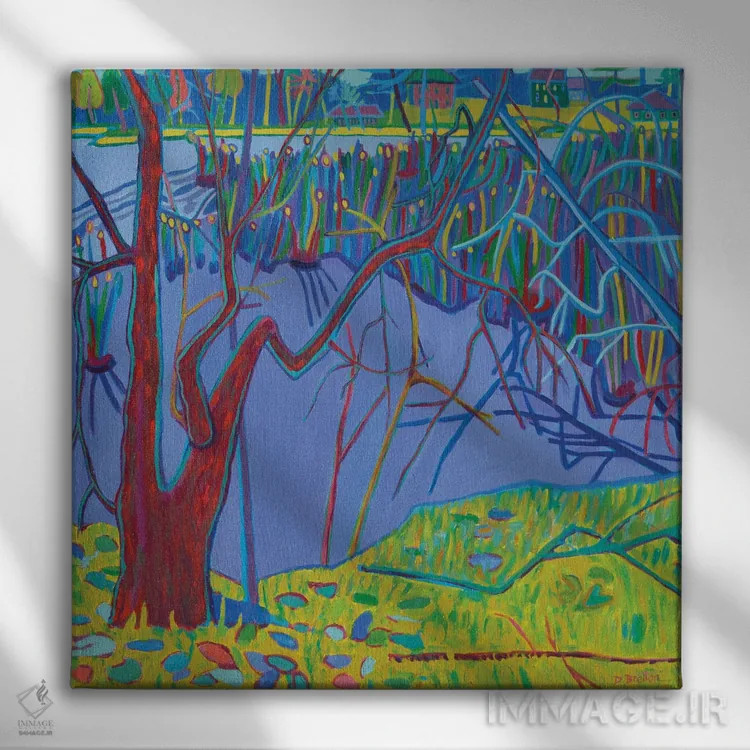 تابلو باتلاق دریاچه فریمن اثر دبرا برتون رابینسون - نمای روبهرو روی دیوار