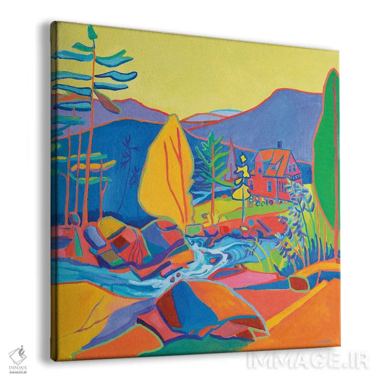 تابلو خانه رودخانه وایلدکت اثر دبرا برتون رابینسون - نمای پرسپکتیو محصول