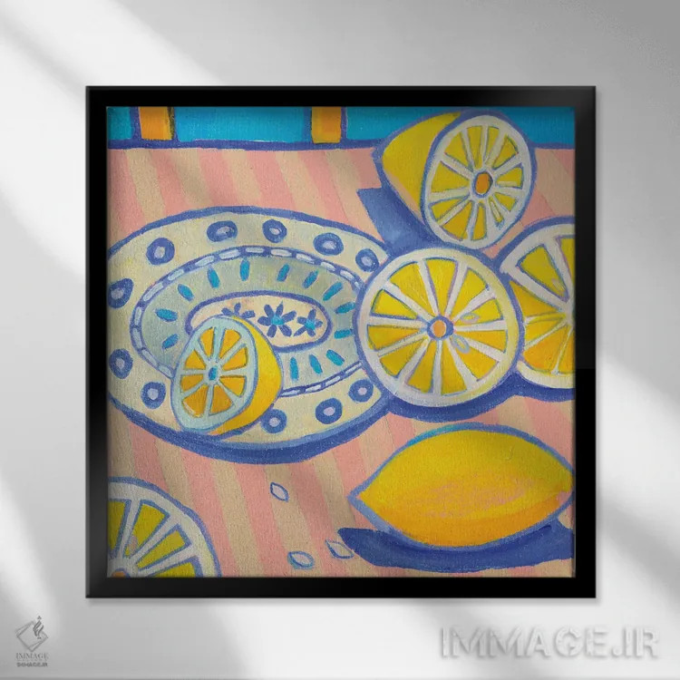 تابلو لیمو لو لو اثر دبرا برتون رابینسون - نمای قابدار مشکی