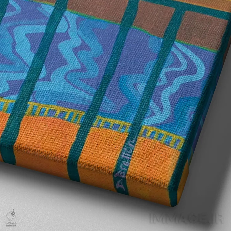 تابلو خیابان داتن اثر دبرا برتون رابینسون - نمای نزدیک بافت بوم