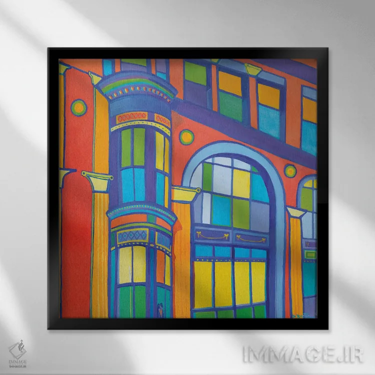 تابلو گربه بن مارشه اثر دبرا برتون رابینسون - نمای قابدار مشکی