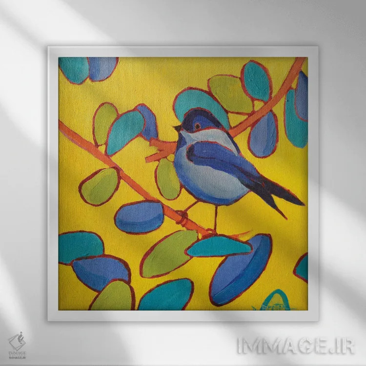 تابلو کلاهمشکی اثر دبرا برتون رابینسون - نمای قابدار سفید