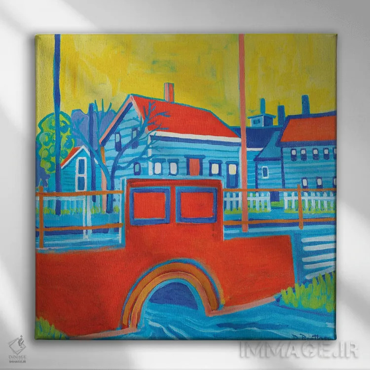 تابلو خانه هاولند اثر دبرا برتون رابینسون - نمای روبهرو روی دیوار