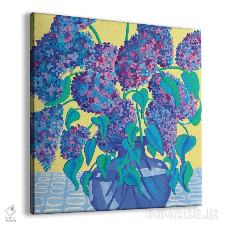 تابلو آبیهای یاس بنفش اثر دبرا برتون رابینسون - نمای پرسپکتیو محصول