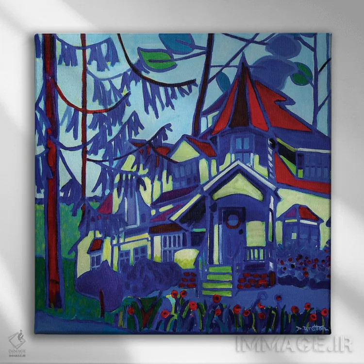 تابلو اصطبل کالسکه دکوردووا اثر دبرا برتون رابینسون - نمای روبهرو روی دیوار