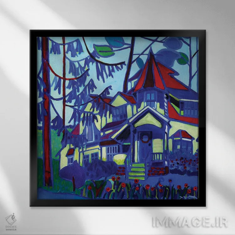 تابلو اصطبل کالسکه دکوردووا اثر دبرا برتون رابینسون - نمای قابدار مشکی