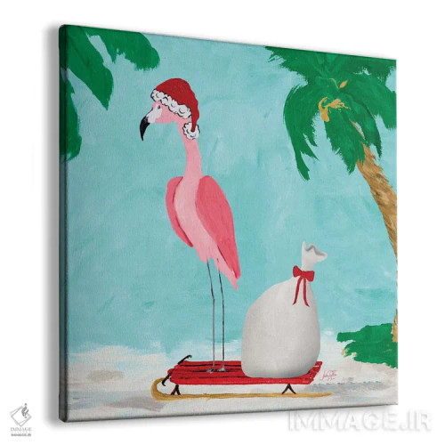 تابلو تعطیلات فلامینگو (فالالا) II اثر جولی دریسه - نمای پرسپکتیو محصول
