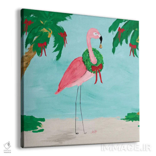 تابلو تعطیلات فلامینگو (فالالا) I اثر جولی دریسه - نمای پرسپکتیو محصول
