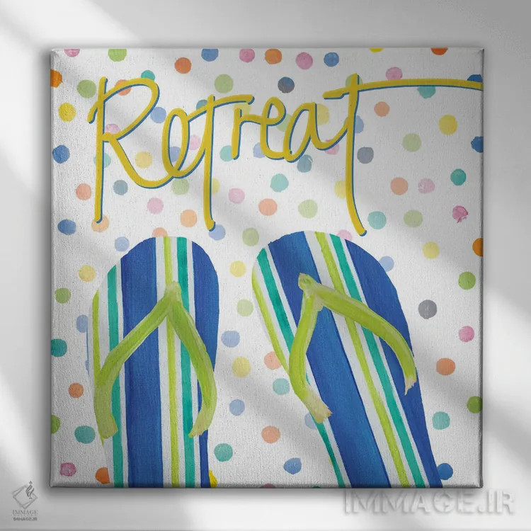 تابلو آسایشگاه صندل انگشتی I اثر جولی دریسه - نمای روبهرو روی دیوار