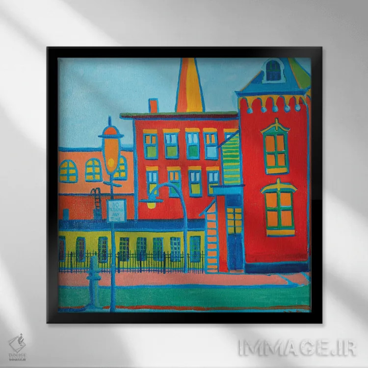 تابلو موزه گردان اثر دبرا برتون رابینسون - نمای قابدار مشکی