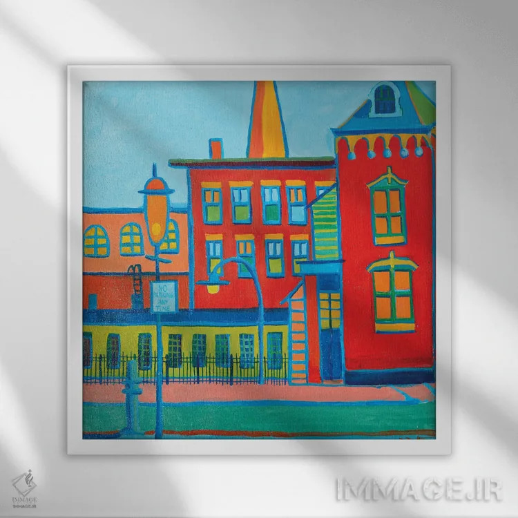 تابلو موزه گردان اثر دبرا برتون رابینسون - نمای قابدار سفید