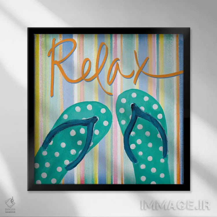 تابلو آسایشگاه صندل انگشتی III اثر جولی دریسه - نمای قابدار مشکی