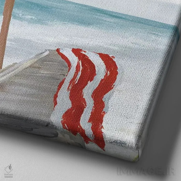 تابلو زمان سرگرمکننده IV اثر جولی دریسه - نمای نزدیک بافت بوم