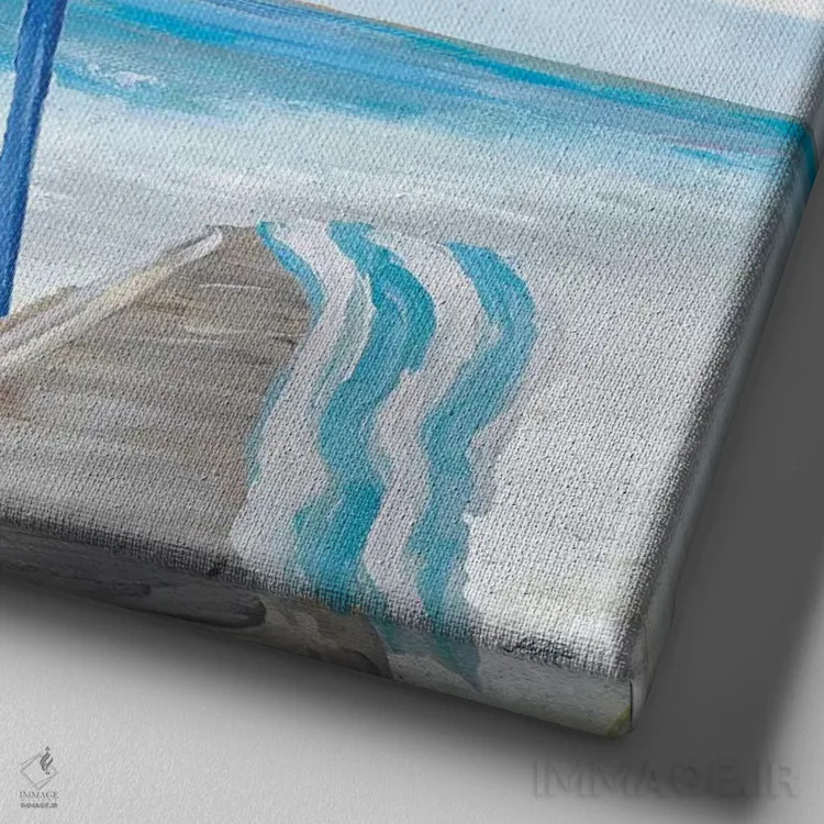 تابلو زمانهای سرگرمکننده III اثر جولی دریسه - نمای نزدیک بافت بوم