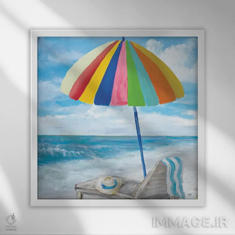 تابلو زمانهای سرگرمکننده III اثر جولی دریسه - نمای قابدار سفید