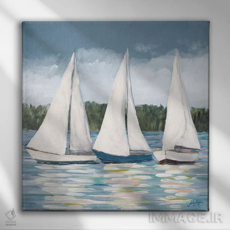 تابلو بادبان نرم I اثر جولی دریسه - نمای روبهرو روی دیوار