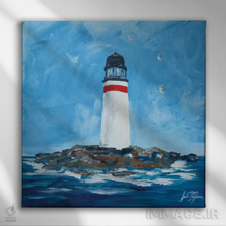 تابلو فانوسهای دریایی I اثر جولی دریسه - نمای روبهرو روی دیوار