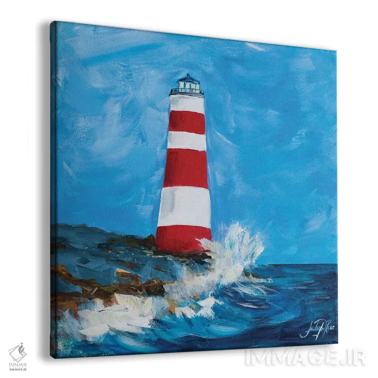 تابلو فانوسهای دریایی II اثر جولی دریسه - نمای پرسپکتیو محصول