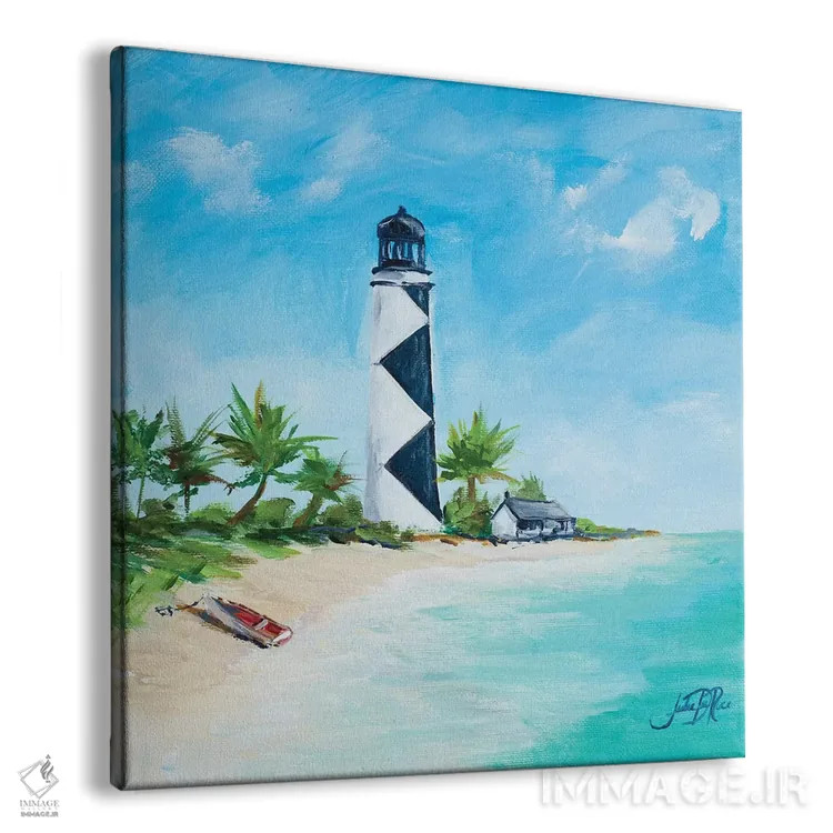 تابلو فانوسهای دریایی IV اثر جولی دریسه - نمای پرسپکتیو محصول