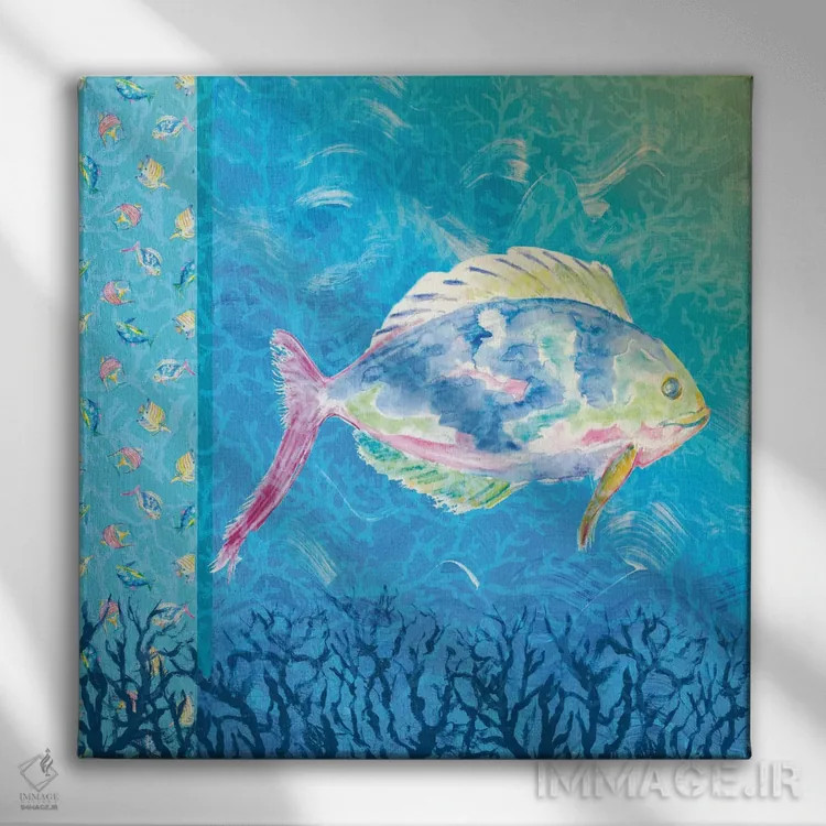 تابلو زیر دریا I اثر جولی دریسه - نمای روبهرو روی دیوار