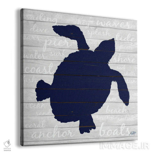 تابلو لاکپشت نیلی اثر جولی دریسه - نمای پرسپکتیو محصول