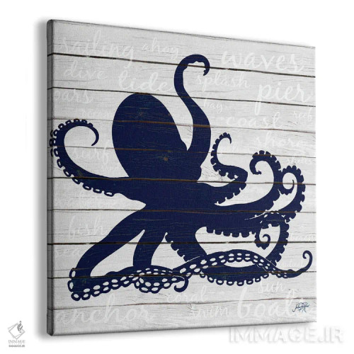 تابلو اختاپوس نیلی اثر جولی دریسه - نمای پرسپکتیو محصول
