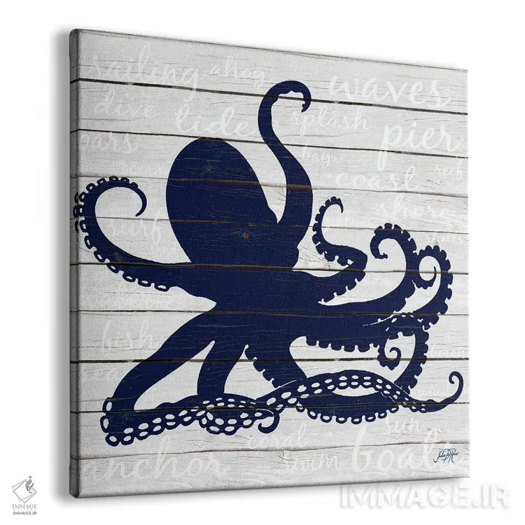 تابلو اختاپوس نیلی اثر جولی دریسه - نمای پرسپکتیو محصول