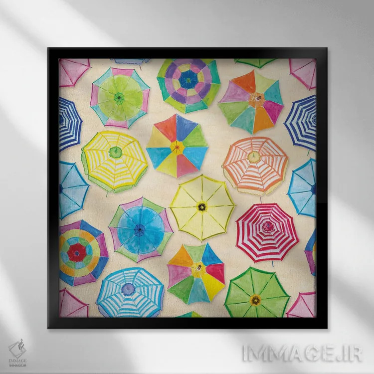 تابلو زیر سایه اثر جولی دریسه - نمای قابدار مشکی