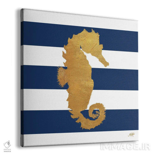 تابلو موجودات دریایی روی نوارها I اثر جولی دریسه - نمای پرسپکتیو محصول