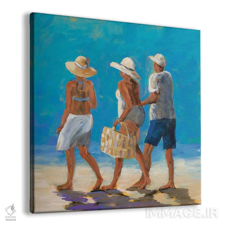 تابلو دوستان ساحلی اثر جولی دریسه - نمای پرسپکتیو محصول