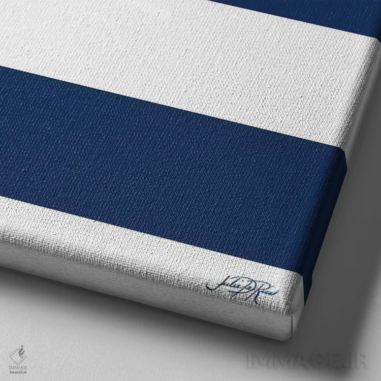 تابلو اسب دریایی طلایی روی نوارها II اثر جولی دریسه - نمای نزدیک بافت بوم