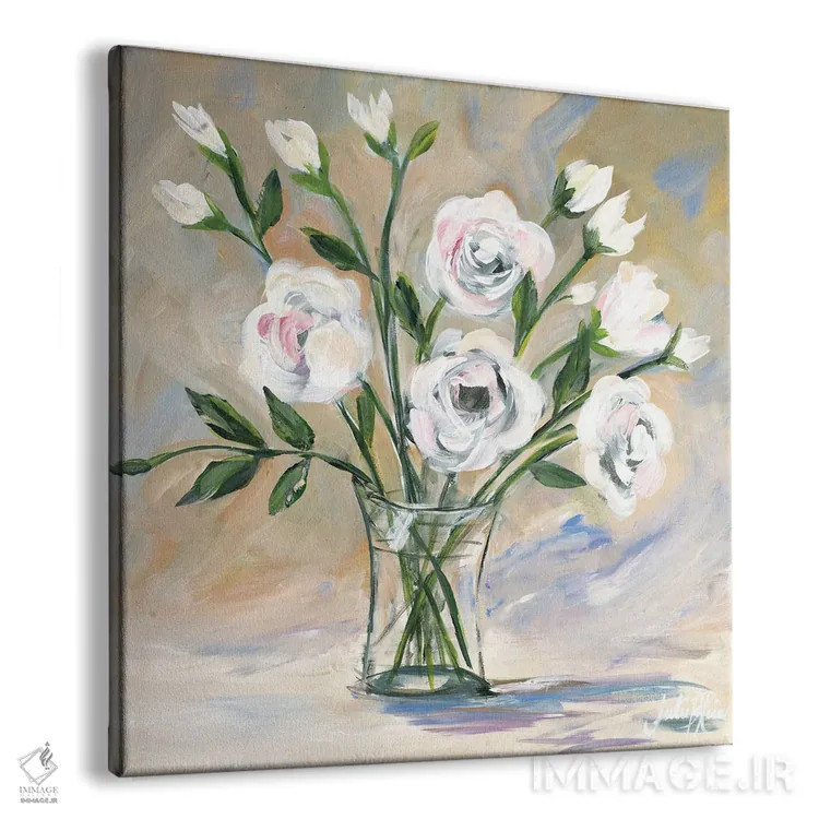 تابلو دسته گل لطیف اثر جولی دریسه - نمای پرسپکتیو محصول