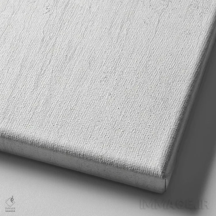 تابلو حواصیل روی موجهای سفید II اثر جولی دریسه - نمای نزدیک بافت بوم