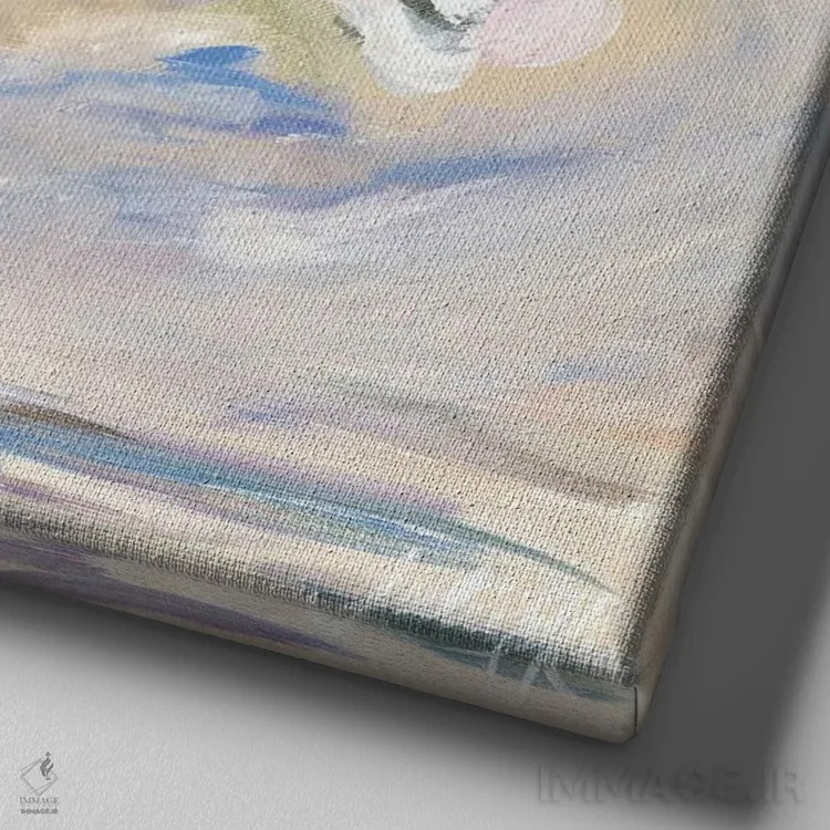 تابلو دسته گل لطیف اثر جولی دریسه - نمای نزدیک بافت بوم