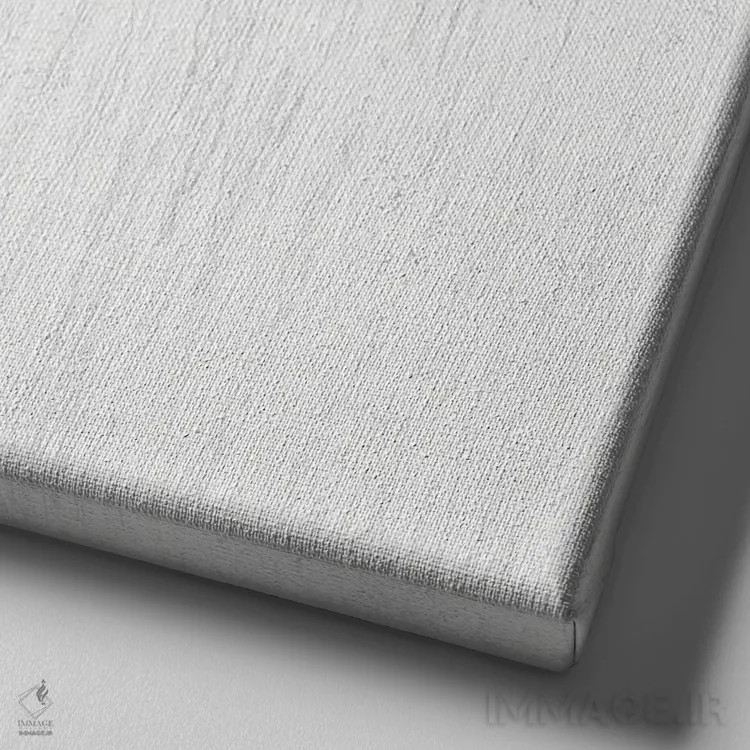 تابلو حواصیل روی موجهای سفید III اثر جولی دریسه - نمای نزدیک بافت بوم