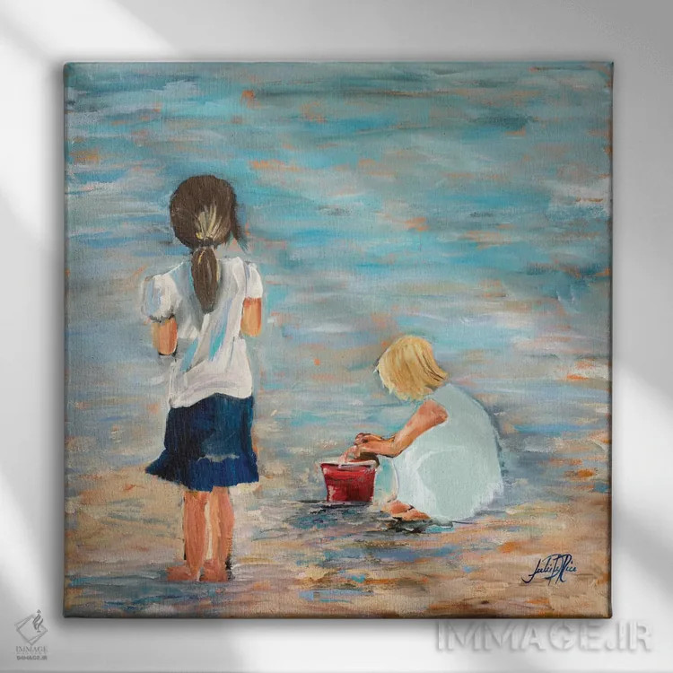 تابلو خاطرات ساحل اثر جولی دریسه - نمای روبهرو روی دیوار